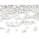 Rocailles 12/0 - 2 mm neprozorna - beli biser (50 g)