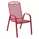 Baštenska stolica Melfi sa naslonom za ruke crvena 051122-609218