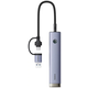 Baseus UltraJoy 4in1 hub USB-AUSB-C to 4xUSB3.0+USB-C (gray)