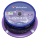 1x25 Verbatim DVD+R Double Layer 8x Speed, 8,5GB matt silver