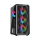Ohišje BIT FORCE PALADIN CF-4, MIDI, ATX, RGB, črno, window, bez napajalnika