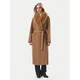 Tommy Hilfiger Volneni plašč Belted WW0WW51105 Temno rjava Regular Fit