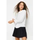 Trendyol White Baby Collar Frilly Woven Shirt