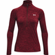 Under Armour Ženska majica Tech 1/2 Zip - Twist bordo