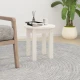 Stolić za kavu bijeli O 35x35 cm od masivne borovine
