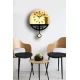 Wallity Zidni sat Vlnt108Al, 39x50 cm, Zlatne boje