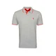 U.S. POLO ASSN. Majica pegasto siva/rdeča