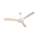 Aigostar-LED prigušiva stropni ventilator 20W/230V 2700-6500K 132cm + daljinski upravljač, bela/bež.
