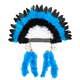 souza otroško kostumsko pokrivalo macahee indian blue