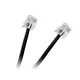 LP Tel. kabel wt.-wt.black 3m