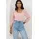 Trend Alacati Stili Ženska bluza Alc-X14889, Roze