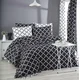 LEssentiel Maison Ranforce posteljina Madalyon, 240x220cm, Crno-bela