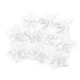 Plastične kroglice cvet / krilo O25-29 mm - (01) - 25 mm prozorne (800 kosov)