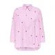 ONLY Bluza ONLNew Lina Grace svetlo roza/ognjeno rdeča/bela