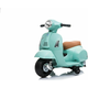 Beneo Električni motocikel Vespa GTS, turkizna, s pomožnimi kolesi, Licenca, 6V baterija, usnjen sedež, 30W motor