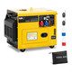 MSW Dizelski generator - 6370 / 7500 W - 16 L - 230/400 V - mobilni - AVR - Euro 5