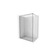Mexen Kioto-XF tuš stena Walk-in z okvirjem 130 x 202 cm, prozorna 10 mm, brušeno pištolsko siva - 800-130-104-66-00-X