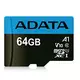 A-DATA UHS-I MicroSDXC 64GB class 10 + adapter AUSDX64GUICL10A1-RA1