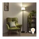 Brilagi - LED podna lampa CERIA 1xE27/40W/230V prečnik 30 cm bela/crna