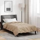 Vidaxl Poletna odeja Taupe 220 x 135 cm Mikrovlakna