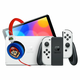 Nintendo Switch OLED Console - White Joy-Con Super Mario OTL Headset Bundle
