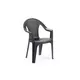 Vrtni stol Ischia, PVC, 54x56x81cm, antracit