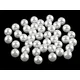 Plastične voščene kroglice / biseri Glance O8 mm - F2 bela (20 g)