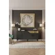 HANAH HOME Konzola Gama 150 Anthracite Gold