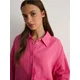 Reserved - Predimenzionirana košulja od pamučnog muslina - pink - 161BV-42X