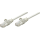 Intellinet RJ45 omrežni priključni kabel CAT 6 S/FTP [1x RJ45-vtič - 1x RJ45-vtič] 15 m siv pozlačeni zatiči Intellin