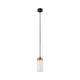 Luster na kablu MARKUS 1xE27/15W/230V crna/hrast