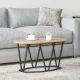 vidaXL vidaXL Stilska klub nova iz sonomskega hrasta 80x40x40,5 cm iz kompozitnega lesa in kovine, (22056244)