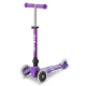 micro otroški zložljivi skiro mini deluxe led purple