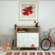 Hanah home Cipelarnik 100x102x35cm Hrast-Beli