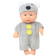Lutka Moni Toys - U sivom kostimu miša, 20 cm