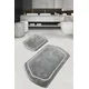Lessentiel Maison Set 2 prostirke za kupatilo Sivi