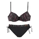 BUFFALO Bikini zgornji del, črna