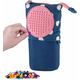 PIXIE CREW Pop Up etui modro z belimi pikami, majhen panel