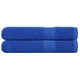 shumee vidaXL Brisače 2 kos modra 100x200 cm 360 g/m2 100% bombaž