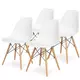 Aurora 25-KS005SET Set plastičnih trpezarijskih stolica 4 kom bela