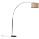 Brilliant - Stojeća lampa WILEY 1xE27/60W/230V crna/bež