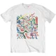 Pink Floyd Majica Pollock Prism Unisex White 2XL