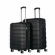 AGA komplet potovalnih kovčkov Travel MR4660, Black