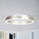 Steinhauer LED stropna svetilka Ringlux, jekleno siva, O 40 cm, kovina, 2700 K - Dnevna soba/jedilnica - Sodobni - jeklo