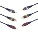shumee Kabel 3x RCA (cinch) vtič - 3x RCA (cinch) vtiči vitalco 5,0 m