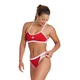 Arena icons bikini cross back solid red/white m - uk34