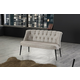 ATELIER DEL SOFA Sofa dvosed Roma Black Metal Cream