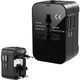 VERKGROUP Potovalni adapter vtič EU all in one cel svet 2x USB polnilec 2.1A črn, (21029873)