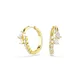 Swarovski  uhani ženski pozlačeni s kubičnim cirkonijem MESMERA