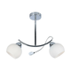 Luster na šipci CONNOR 2xE27/15W/230V sjajni hrom/bela